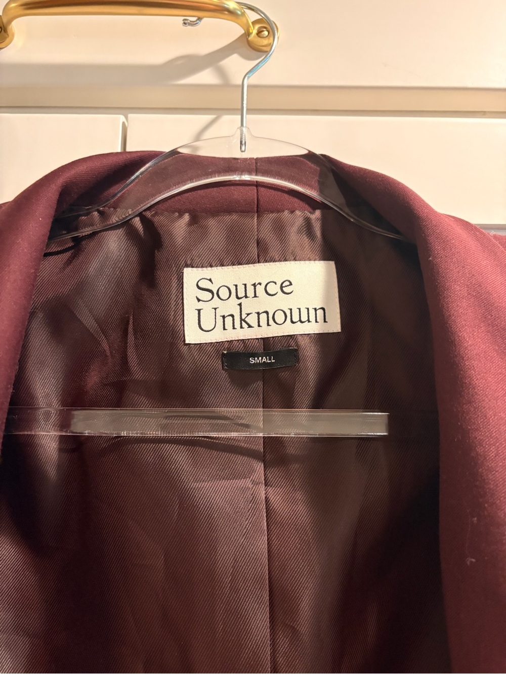Source Unknown Women's Maroon Blazer - Picture 3 of 3